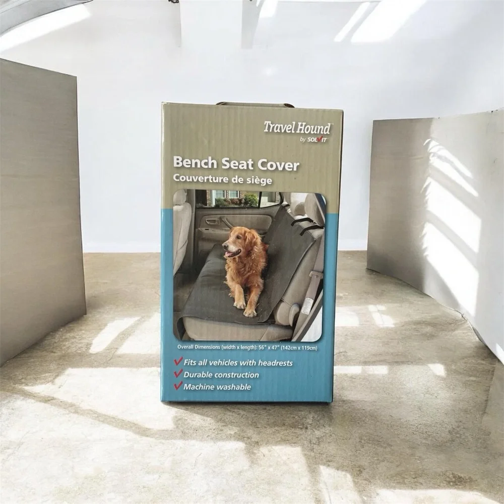 Travel Hound Bench Seat Cover and 2 travel bowls
